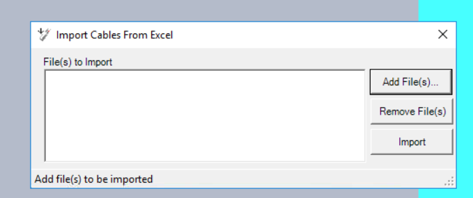 意外发现：Import Cables From Excel