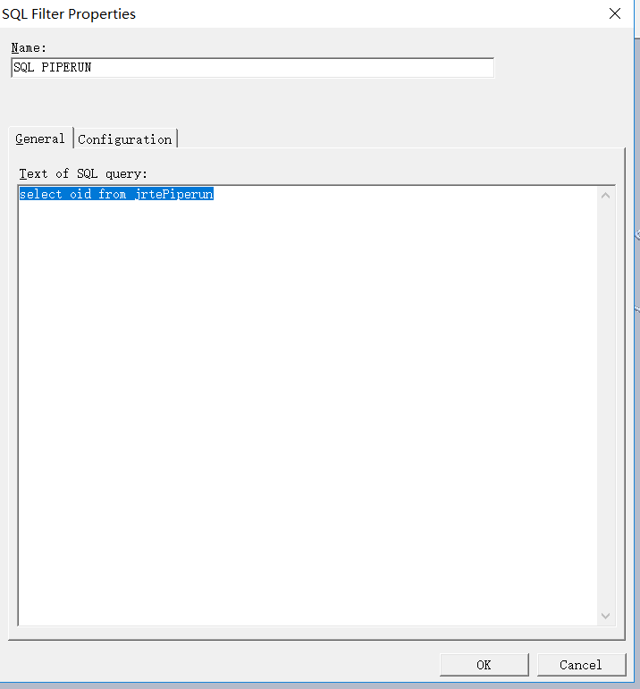 Smart 3D中SQL filter示例