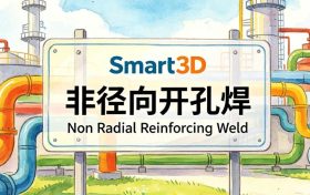 S3D，非径向开孔焊建模