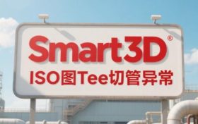 S3D，ISO图Tee切管异常